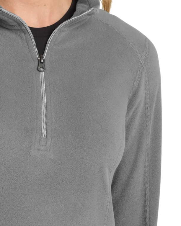 Closeup of a L224 Port Authority Ladies Microfleece 1/2-Zip Pullover
